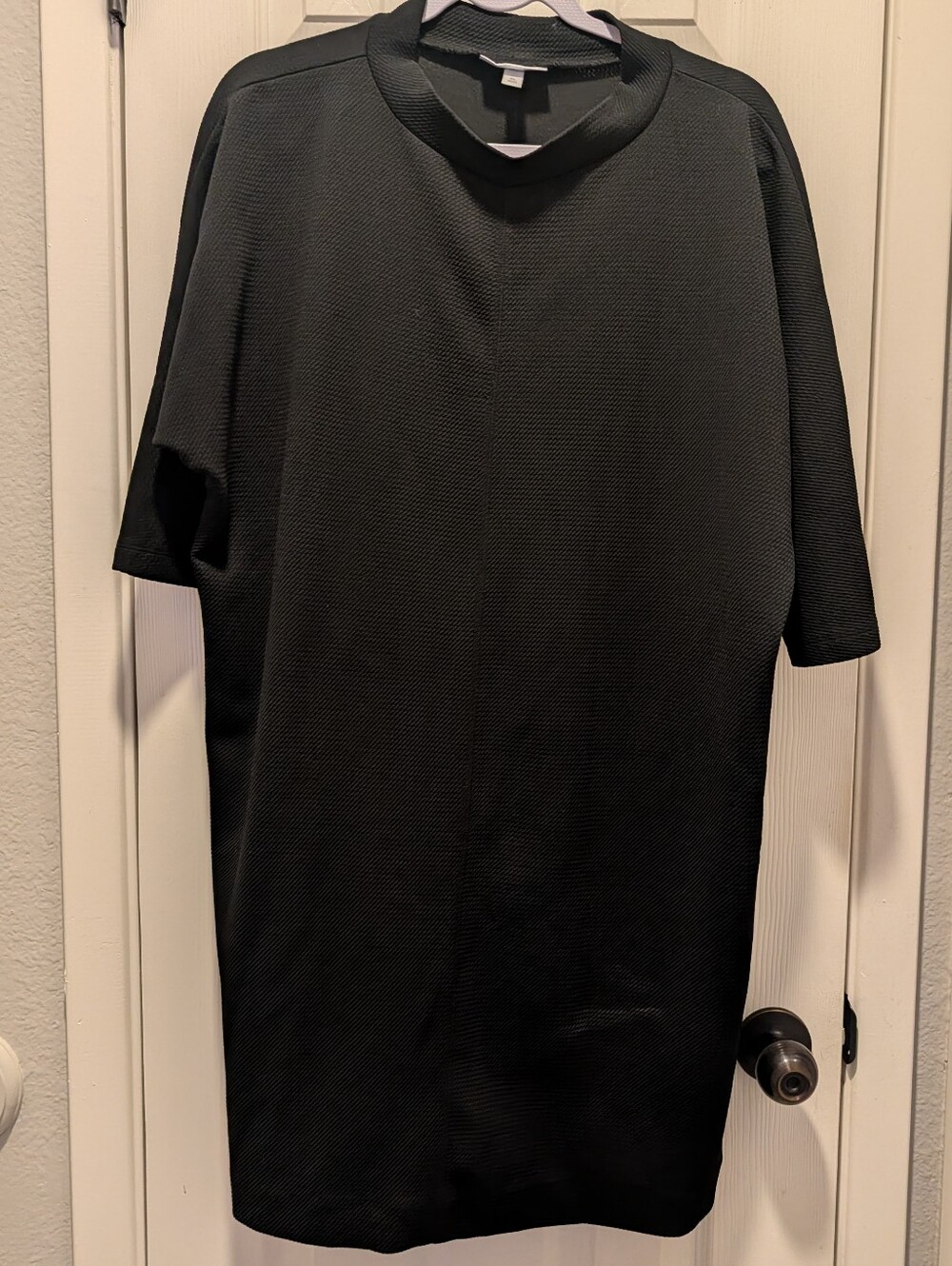 Prologue Black 3/4 Sleeve Mock Neck Dress